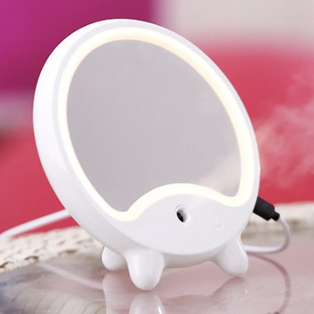 

Multifunctional USB Charging LED Makeup Mirror Nano Spray Humidifier Makeup table mirror Moisturizing