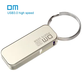 

DM PD075 USB Flash Drive Metal USB3.0 High-speed Pen Drive Business USB Disk 16GB 32GB 64GB