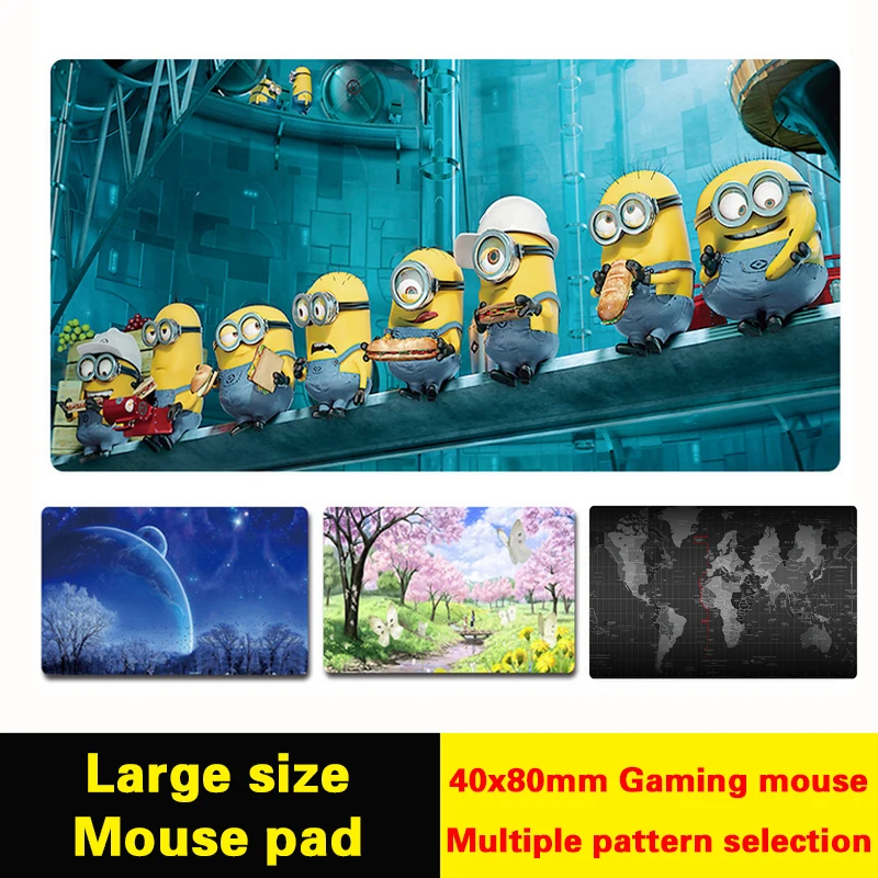 

40x80mm The most fire Hyper beast CS GO Large Mouse Pad Overlock Edge Big Gaming mouse Pad 40x80cm Multiple pattern selection