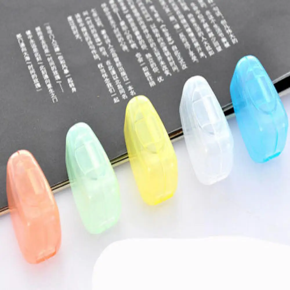 5pcs Fashion Toothbrush Cover Case Cap Travel Accessories plastic Suitcase Holder Baggage Boarding Portable Packing organizer