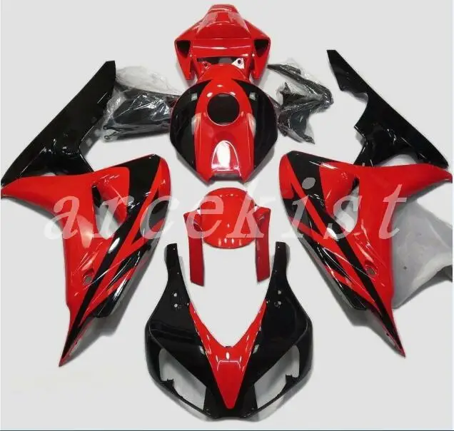 

New Injection Mold Motorcycle ABS Full Fairings kit Fit for HONDA CBR1000RR 2006 2007 06 07 1000RR CBR1000 red black
