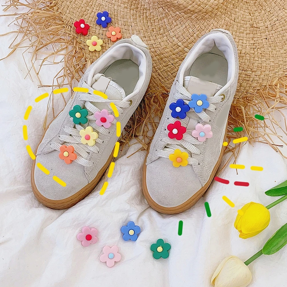 2019 Новые цветочные шнурки декоративная пряжка для шнурков милые девушки женщины объемной украшение для обуви аксессуары