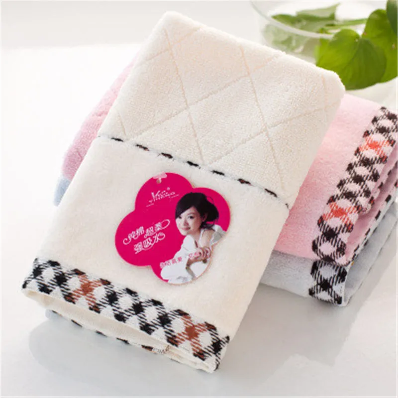 SBB Whole cotton face Towel wholesale 32 strands of cotton super absorbent towel soft Twistless yarn facecloth Wholesale gift