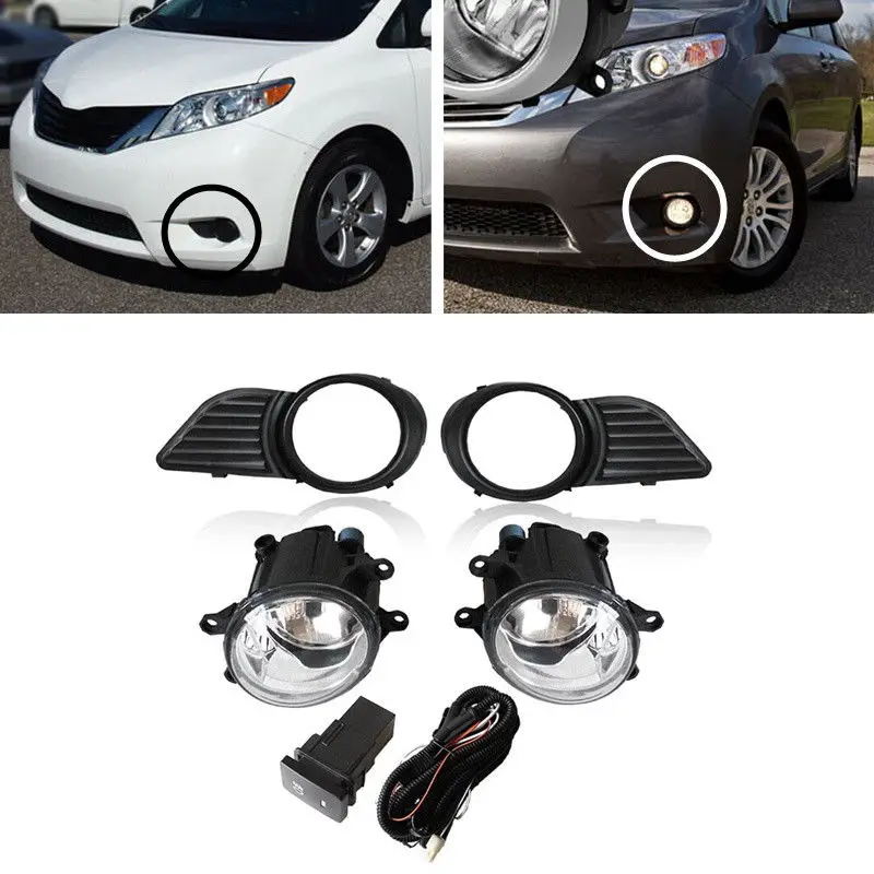 1 комплект передняя противотуманная фара для Toyota Sienna 2010-2014 | Автомобили и