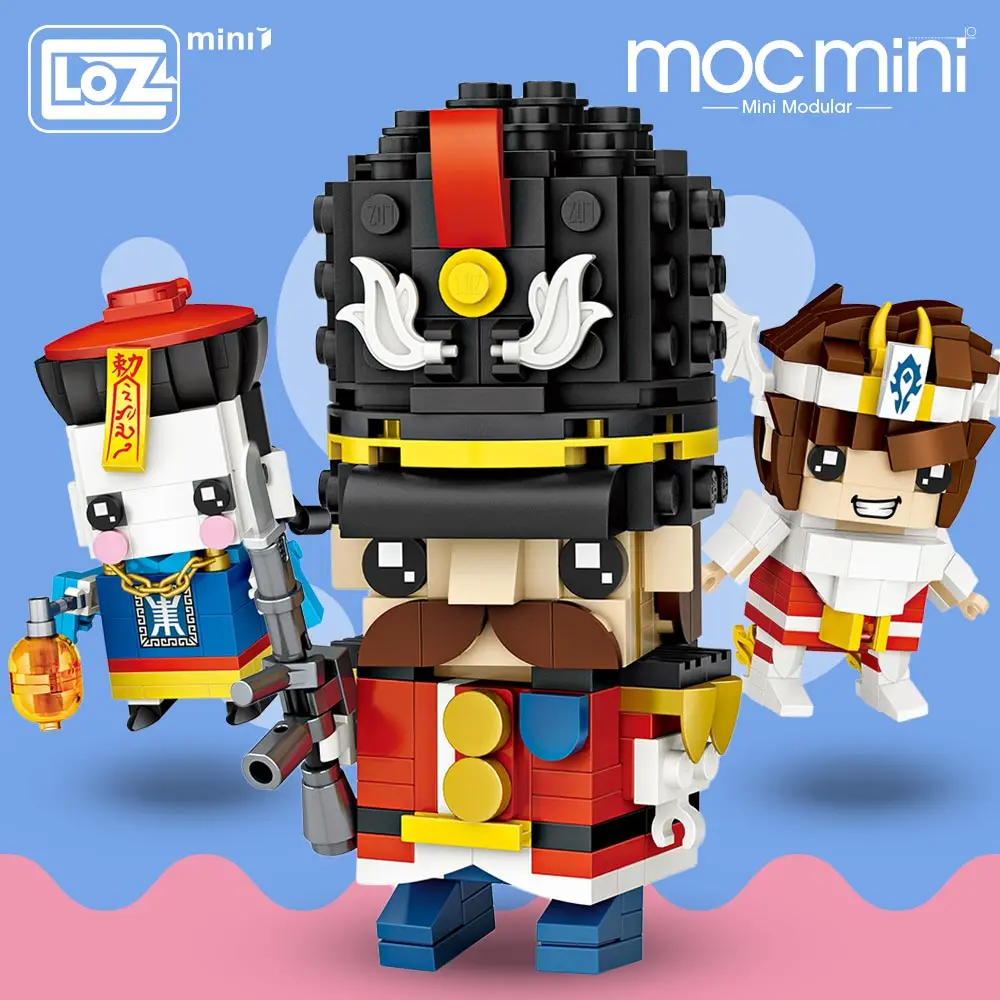 

LOZ Mini Blocks Zombie Soldier Warrior Goddess Model Building Kits Arm Brick Figures Single Moc Building Blocks Hero Headz Toys