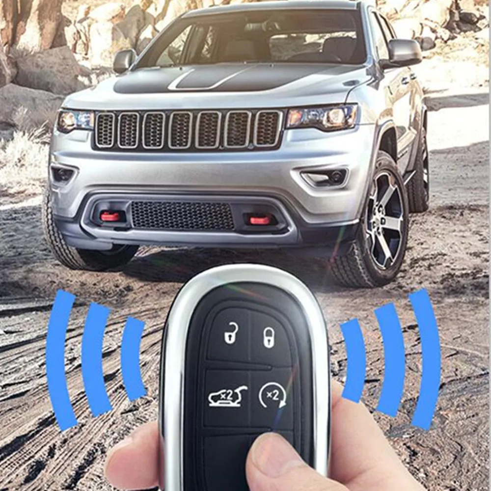 

Car Remote Flip Key Fob Shell Cover Case For Jeep Grand Cherokee Compass Patriot Dodge Journey Chrysler 300C Renegade