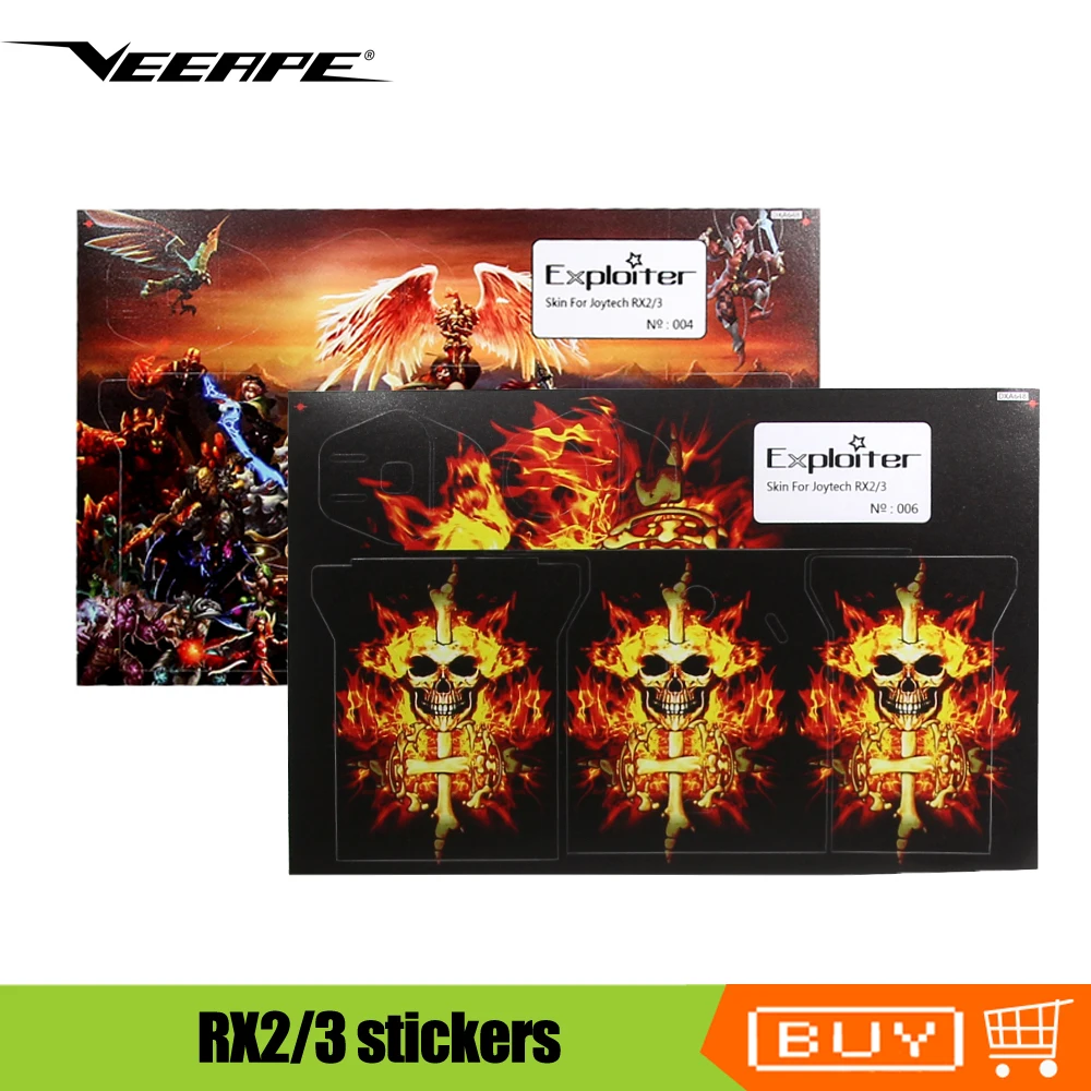 

2Pcs veeape Sticker Cover Case Skin Sticker For RX2/3 Vape Box Mod Electronic Cigarette Accessories