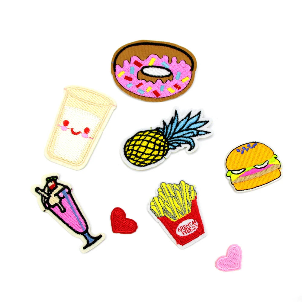 

8PCS/set fashion mixed patches for clothing iron on embroidered appliques iron sew on clothes patches sewing accessories for DIY