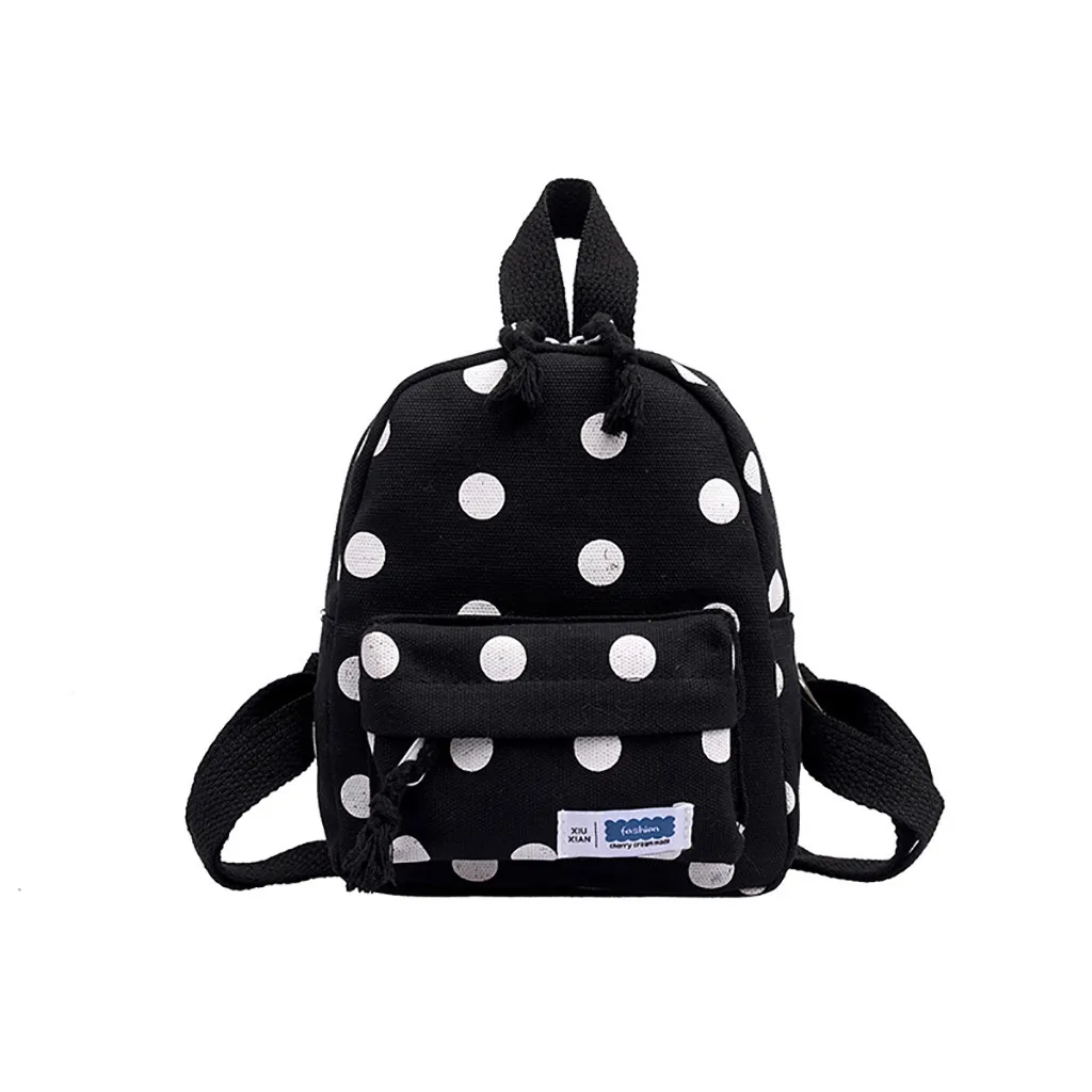 Сумки для женщин детская модная повседневная сумка через плечо простая однотонная дорожная школьная сумка женский рюкзак mochila feminina - Цвет: Черный