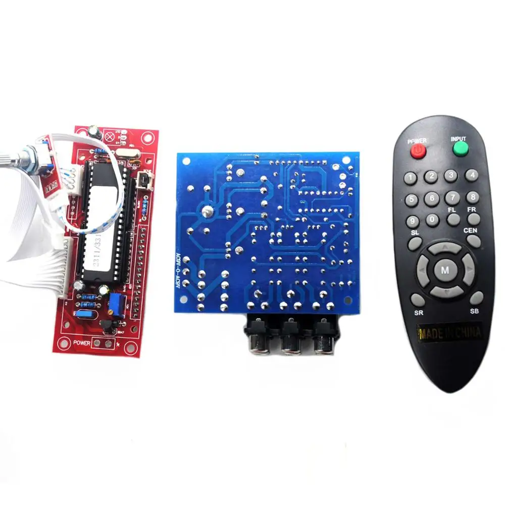 PGA2311 LCD Volume Remote Control Preamp for 3 Channel Input Preamplifier Board YJ0037