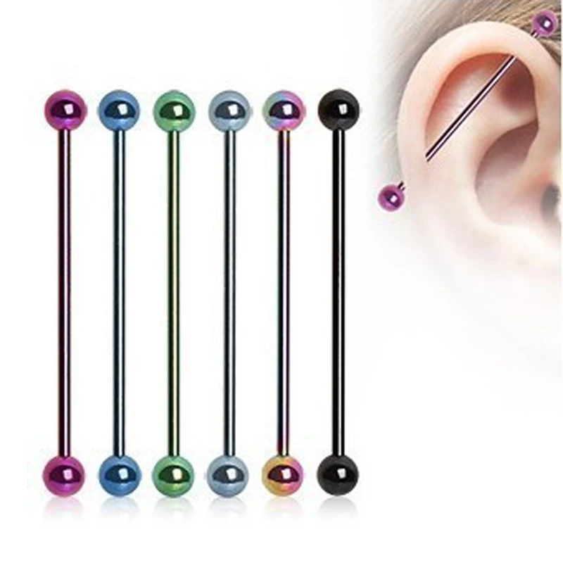 Buy 1pc Surgical Steel Gothic Barbell Industrial