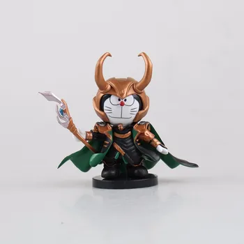 

Viking loki COS Doraemon jingle cats strengthen plating version PVC model toys action figure 10cm