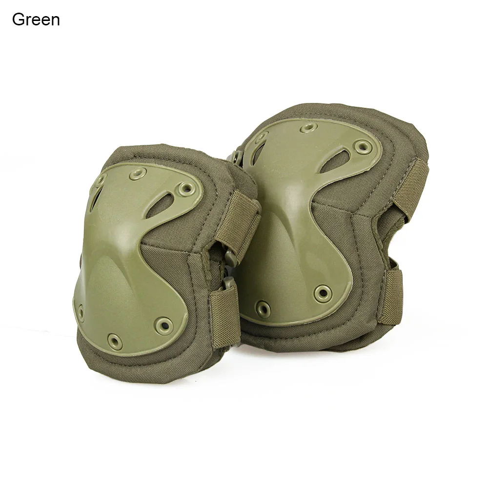 Tactical X Shape Knee Elbow Pads Set For Outdoor Hunting HS10 0008Bpad