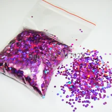 Shipping-50g/сумка x 2 мм(1/1") лазерный фиолетовый блеск шестиугольные блестки Spangles форма для украшения ногтей DIY