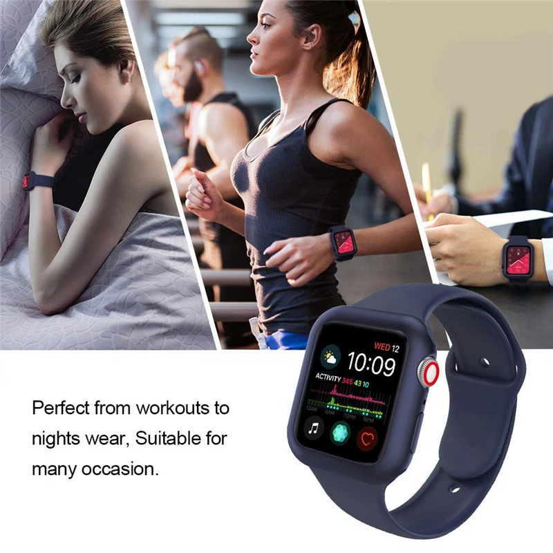 TPU case and Watchband 2 in 1 Set protectiver Bumper for Apple watch band 42/38/44/40mm Bracelet Strap for iWatch series 4/3/2/1 TPU case and Watchband 2 in 1 Set protectiver Bumper for Apple watch band 42/38/44/40mm Bracelet Strap for iWatch series 4/3/2/1