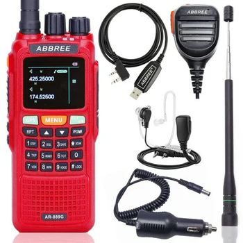 

Abbree AR-889G Walkie Talkie GPS SOS 10W 999CH Night Backlight Duplex Repeater Dual Cross Band Receiving Hunting Portable Radios