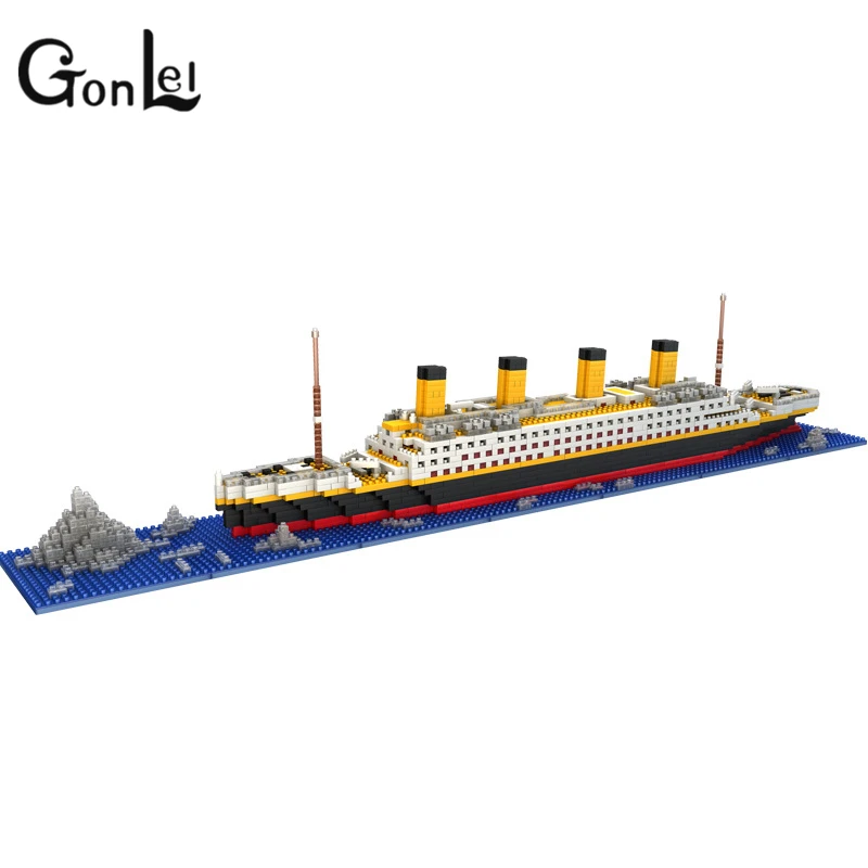 GonLeI LOZ The Titanic DIY Assemble Building Blocks Model Classical Toys Gift for Children GonLeI LOZ The Titanic DIY Assemble Building Blocks Model Classical Toys Gift for Children