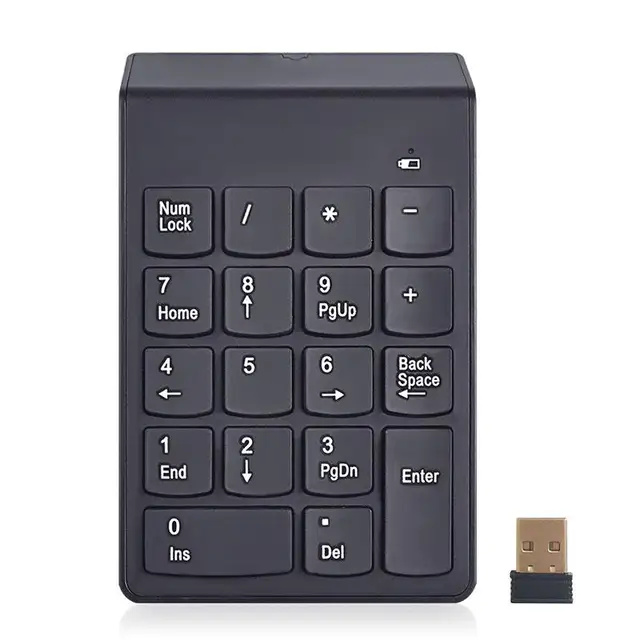 Cewaal 2.4G Wireless Ultra Slim Mini Numeric Keypad 18 Keys Keyboard Signal Receive New Pro Numeric Keyboard For PC Laptop Cewaal 2.4G Wireless Ultra Slim Mini Numeric Keypad 18 Keys Keyboard Signal Receive New Pro Numeric Keyboard For PC Laptop