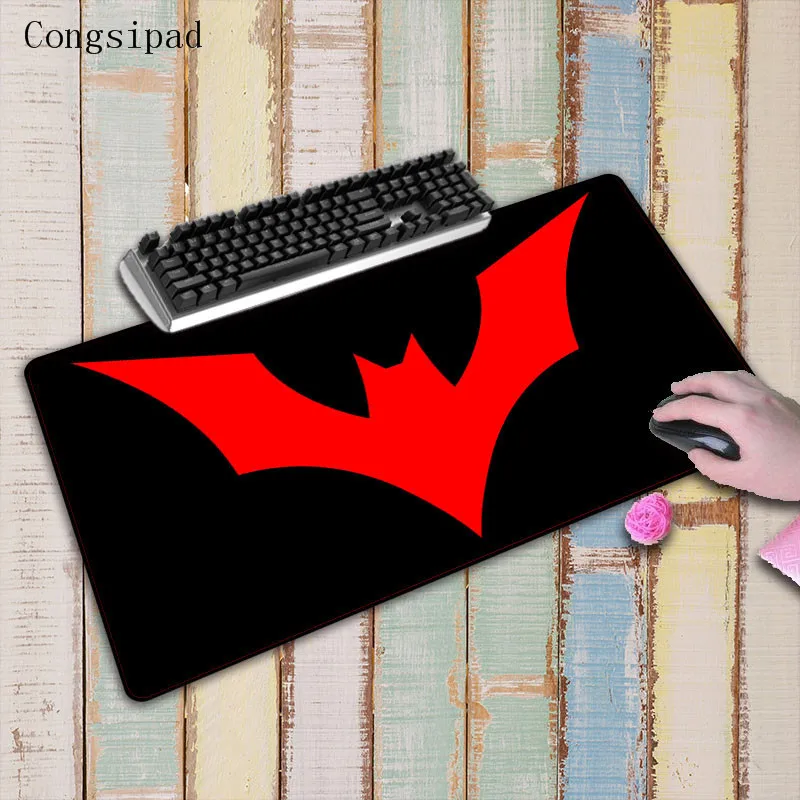  Congsipad Batman Logo Large Gaming Mouse Pad Gamer Locking Edge Keyboard Mouse Mat Speed Desk Table