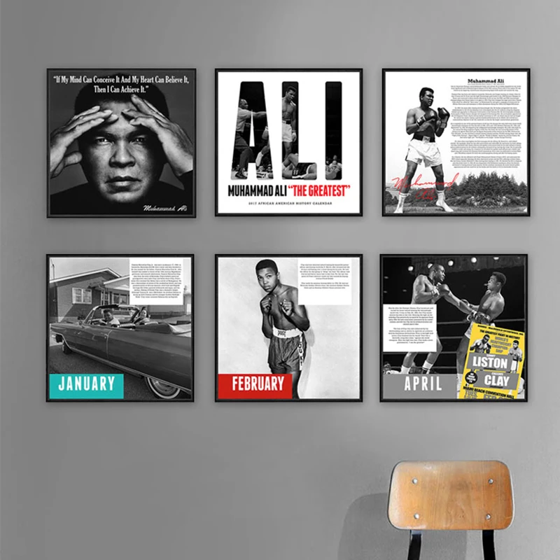 Muhammad Ali Boxing Belt Commemorative 24 x 36 Portrait Poster New