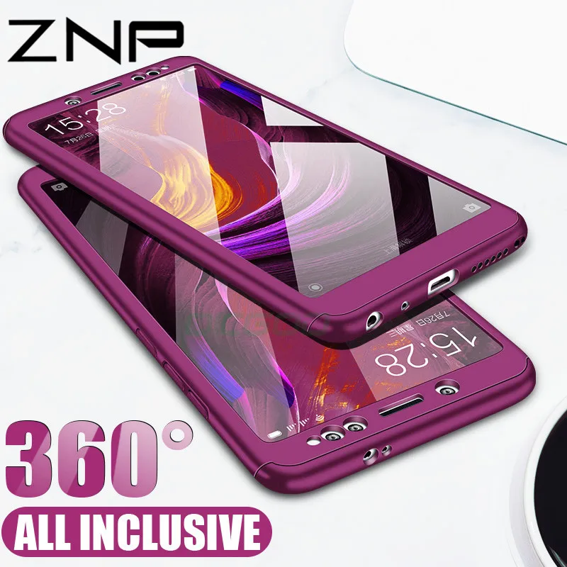 

ZNP 360 Degree Full Cover Protection Case For Xiaomi Redmi Note 4X 4 Case With Glass For Xiaomi Redmi 4X Note 4 Phone Case Shell