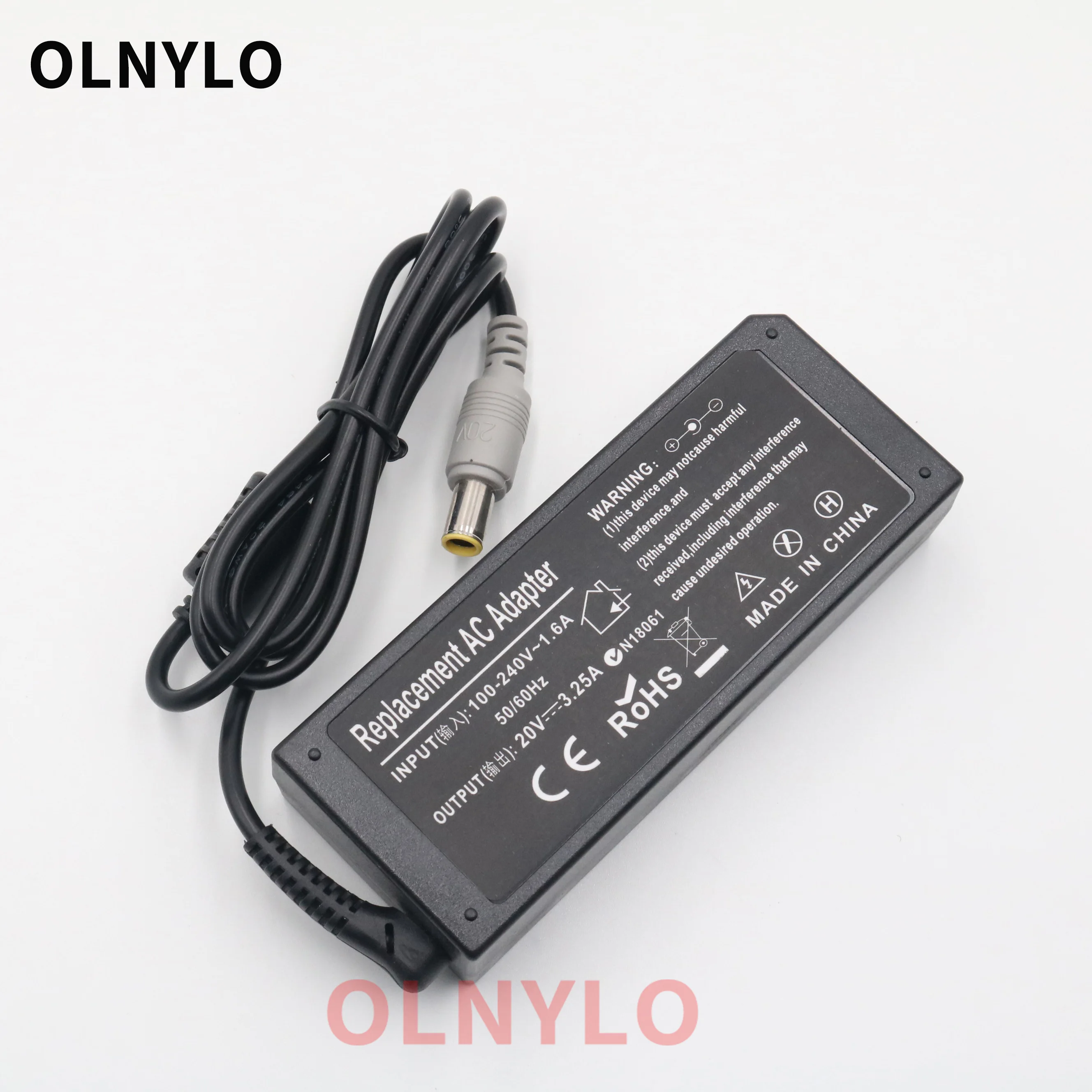 

New AC Laptop Adapter 20V 3.25A 7.9x5.5mm Power Supply Battery Charger For Lenovo for Thinkpad X61 S230U L412 X131E E120
