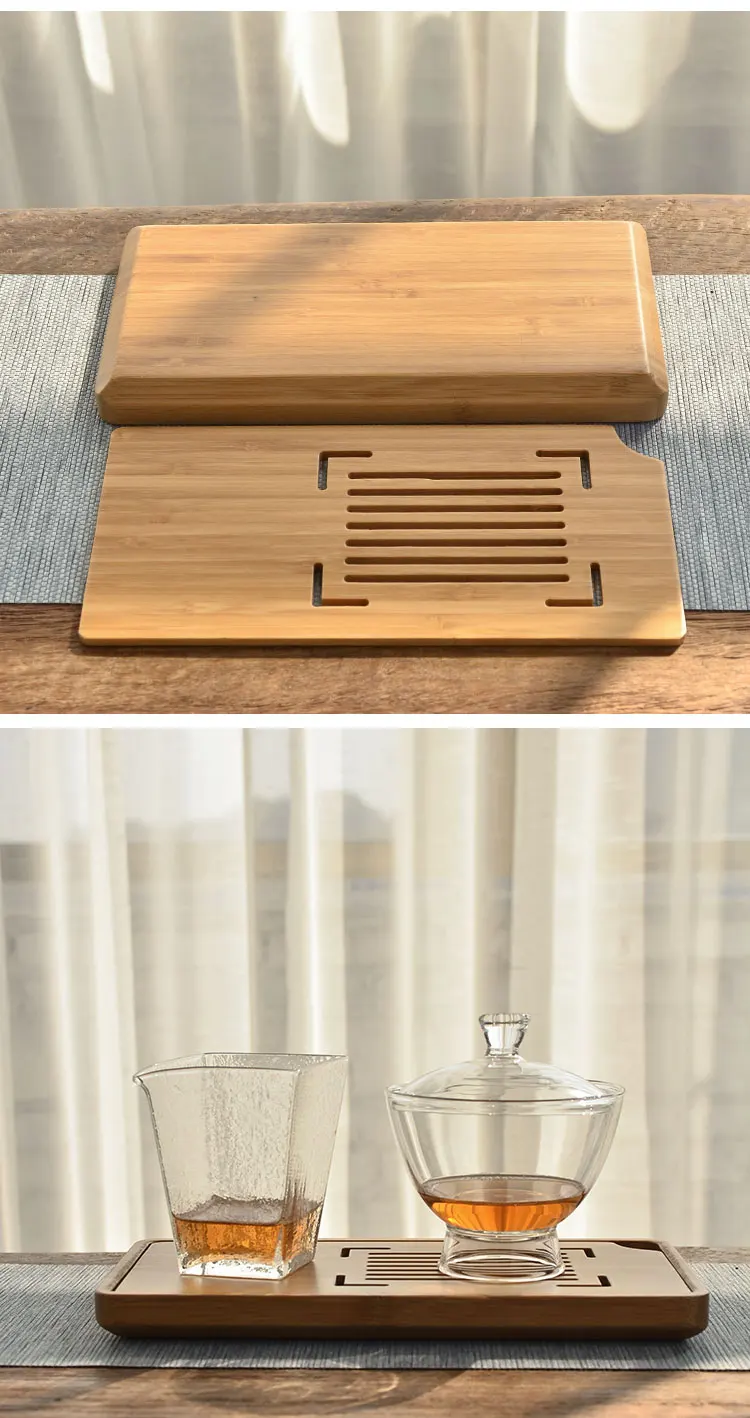 TANGPIN bamboo tea trays natural bamboo tea board kung fu tea tray table serving accessories