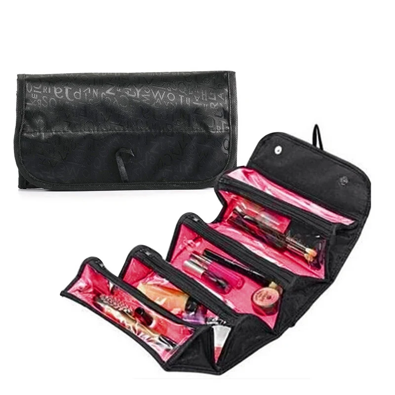 

Makeup Organizer Foldable Women Cosmetic Bag Women Home Bathroom Bag Girls Ladies Portable Travel Large Capacity Makeup Bag