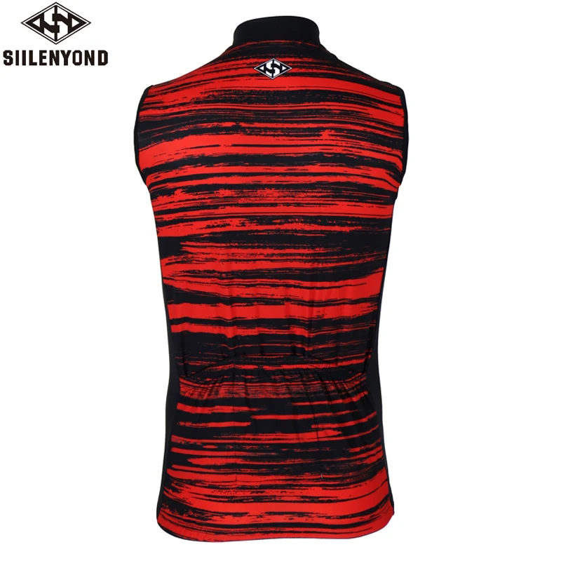 Siilenyond Pro Sleeveless Cycling Jersey Mountain Bicycle Cycling Vests MTB Bike Cycling Wear Quick-Dry Summer Cycling Clothing