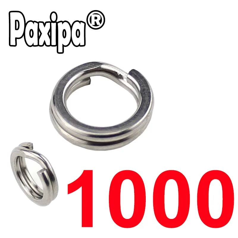 

1000pcs Stainless Steel Split Ring Diameter from 4mm to 12mm Heavy Duty Fishing Double Ring Connector Fishing Accessories
