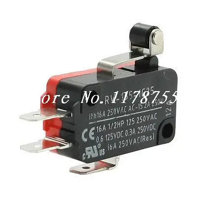 

250VAC 16A Short Hinge Roller Lever Press Actuator Momentary Microswitch