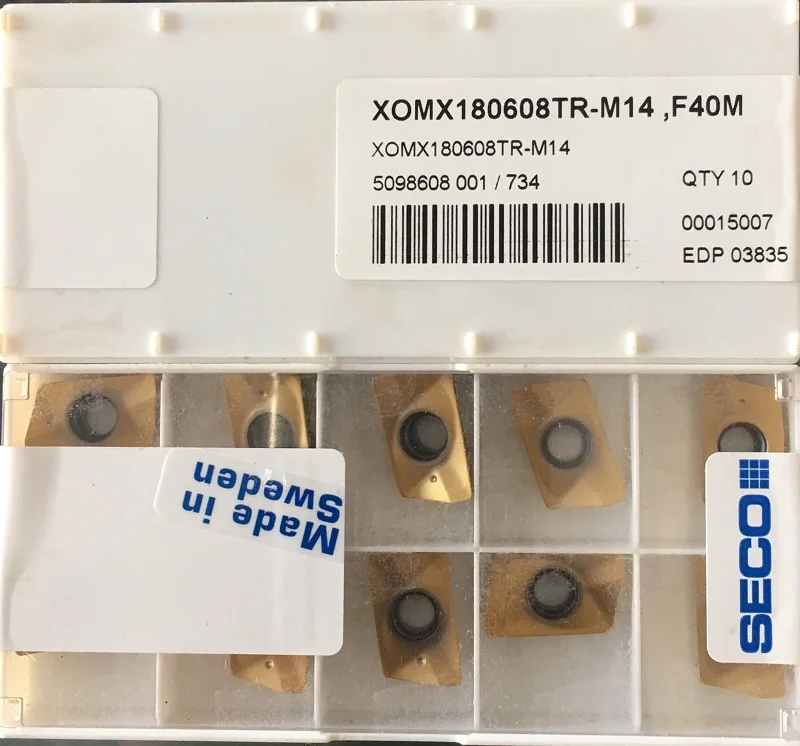 10 шт. вставки карбида XOMX180608TR-M14 F40M