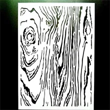 DIY Painting A4 Size Growth Ring Pattern Stencil Template For Wall Furniture Fabric Painting Decorative DIY Painting A4 Size Growth Ring Pattern Stencil Template For Wall Furniture Fabric Painting Decorative