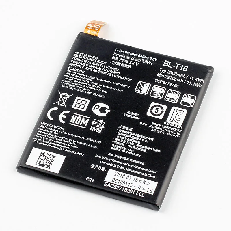 Оригинальный аккумулятор высокой емкости BL T16 для телефона LG G Flex 2 H950 H955 H959 US995 LS996