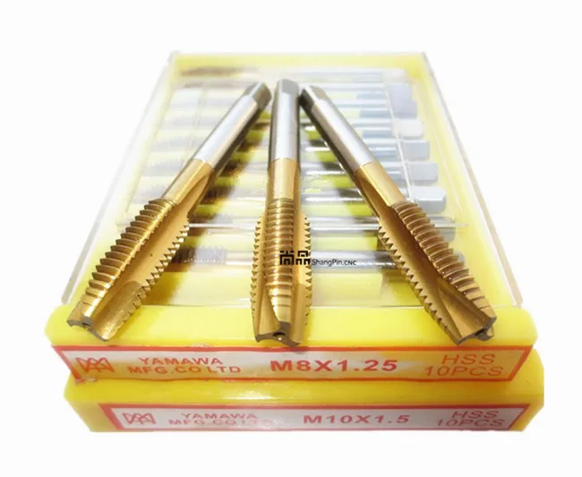 

YAMAWA plating titanium machine tap HSS-E M2 M3 M4, M5 M6 M8 M10 M12 M14