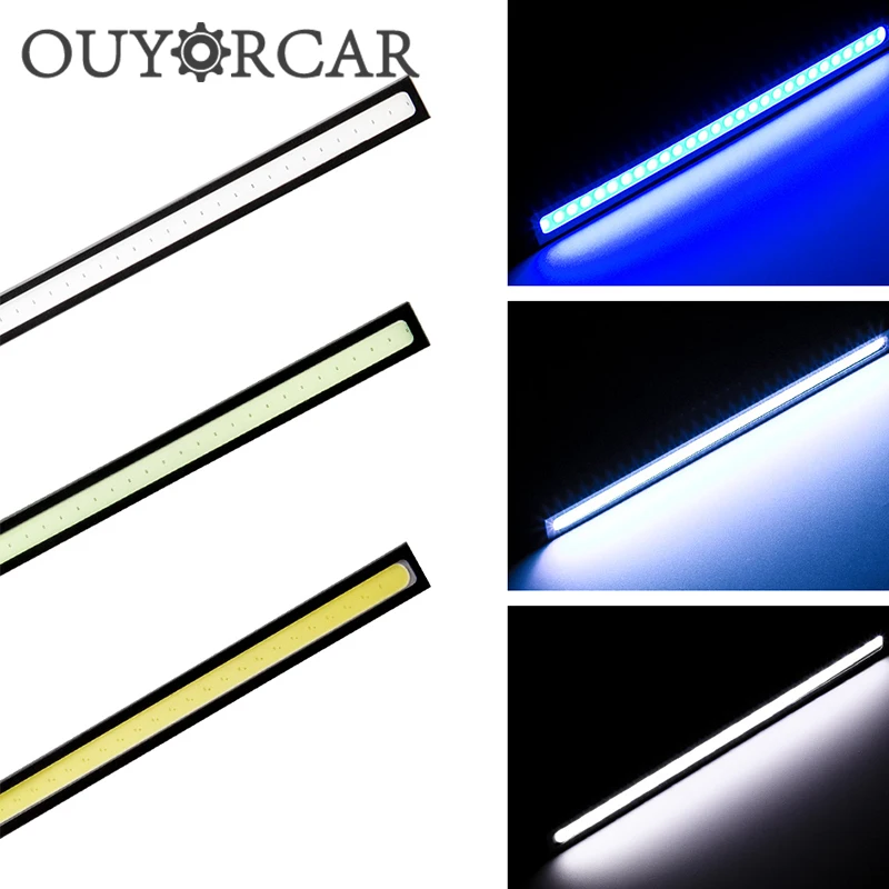 

1 Piece Universal Daytime Running lights COB Fog Lamp Car Styling Led Day light DRL Lamp 17CM 12V led Strobe Car Light Assembly
