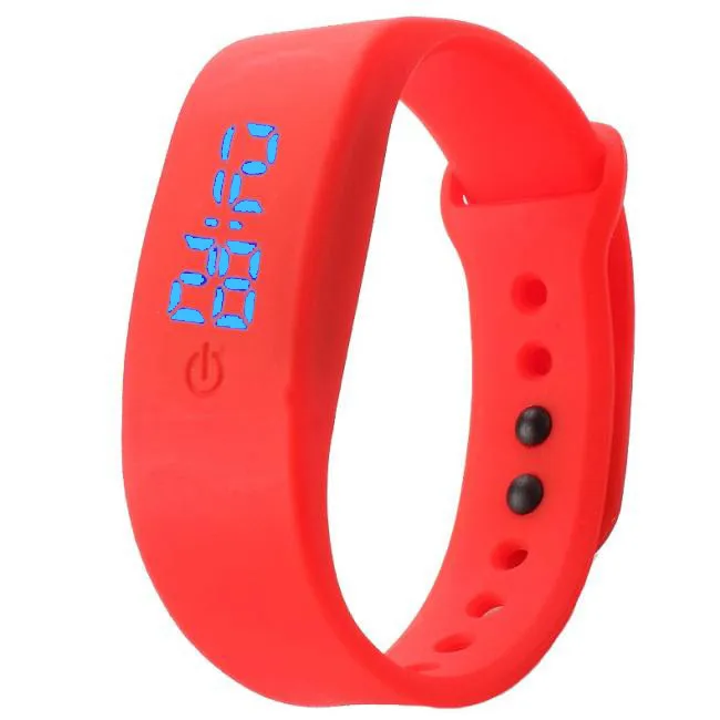 

LED Watch Date Sports Bracelet Digital Wrist Watch Splendid Luxury Electronic Watch Watches Mens Womens Rubber @F