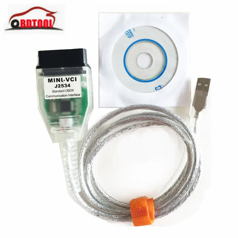 

Free shipping V13.00.022 MINI VCI FOR TOYOTA TIS Techstream MINIVCI With FT232RQ Chip J2534 Minivci OBD2 Diagnostic Cable
