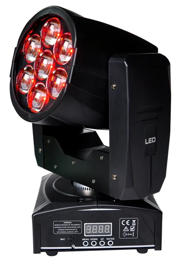 Музыкальная стойка для полетов 6 черный x lot TP PL6W5 7x12W RGBW Цвет 4IN1 LED Zoom Moving Head шайба