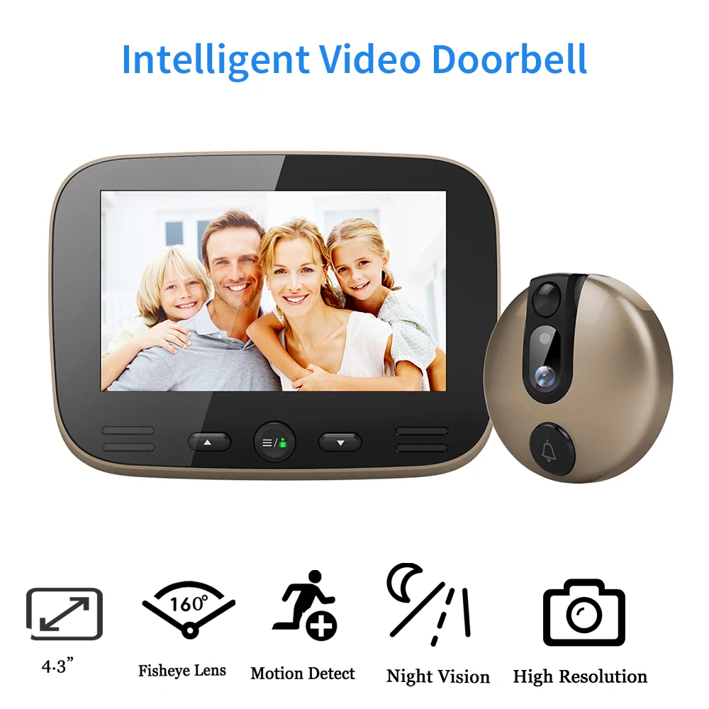 

2MP Home Security IP Camera DoorBell HD 720P Night Vision Card Camera Motion Detect Remote Phone with Dingdong Smart Home Camera