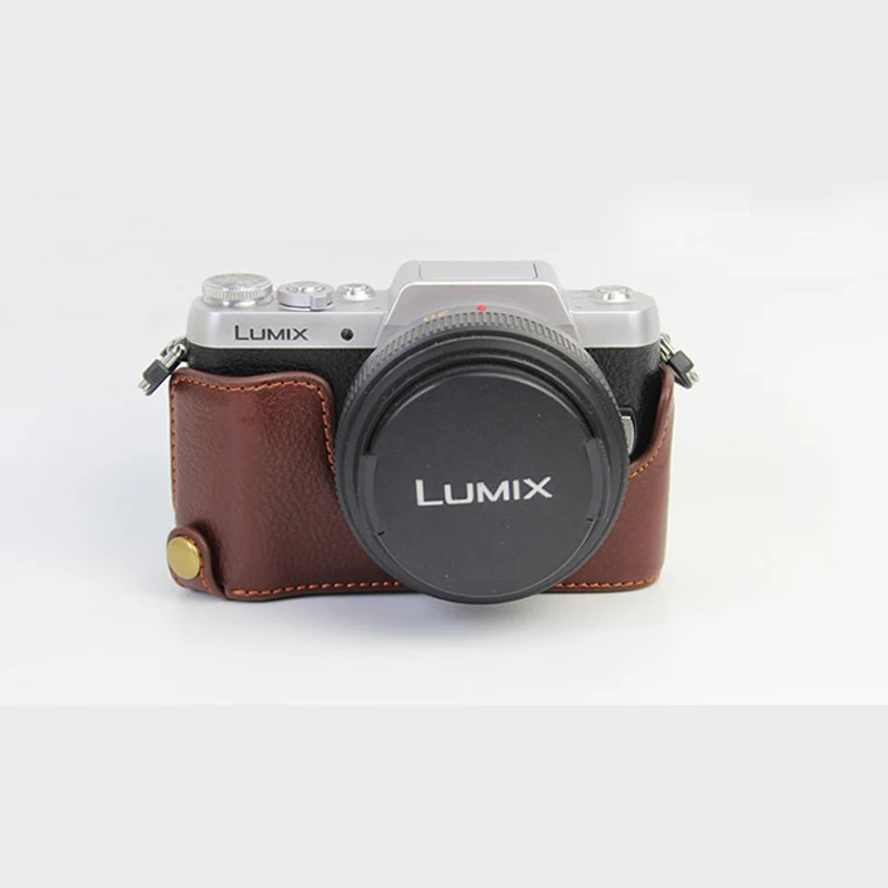Чехол из натуральной воловьей кожи корпуса для половины камеры Panasonic GX800 GX850 GX900