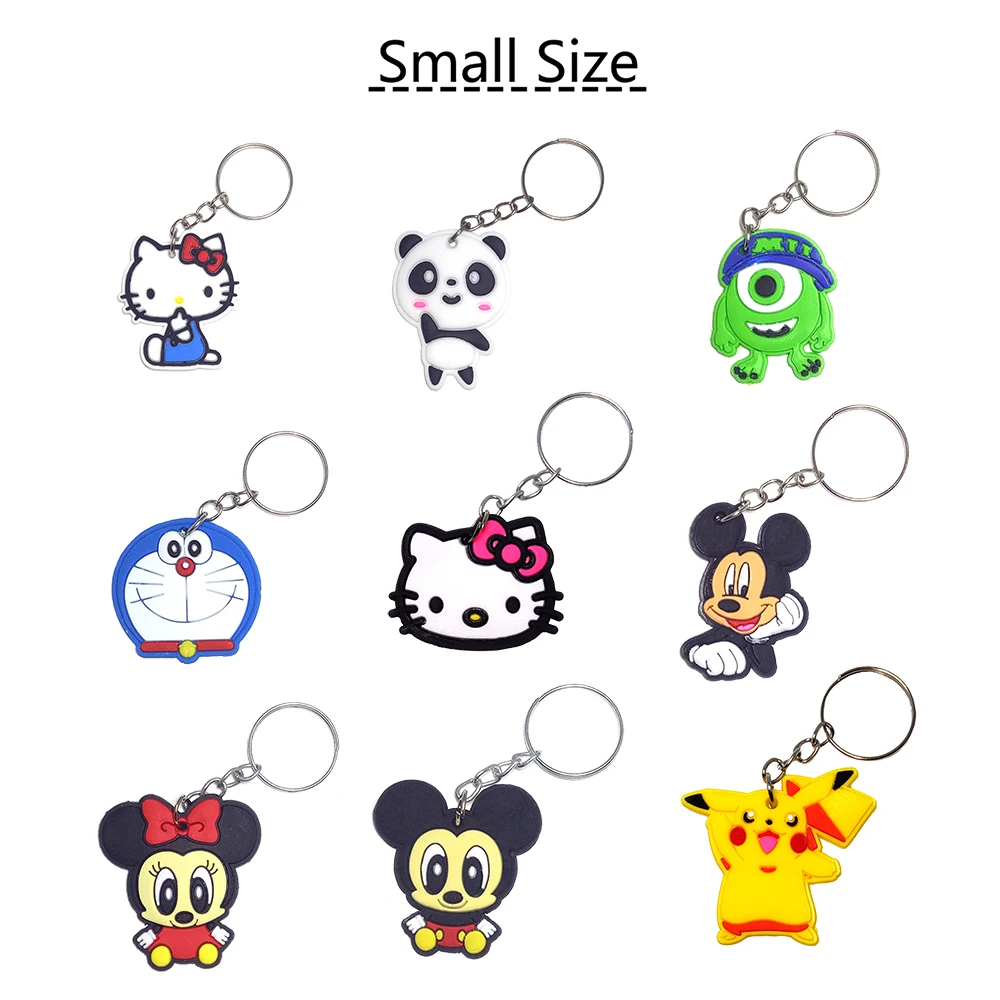 

suti mini Cartoon PVC Keychain Mini Figure Pendants Charms Collection Toy Key Ring Originality Key Chain
