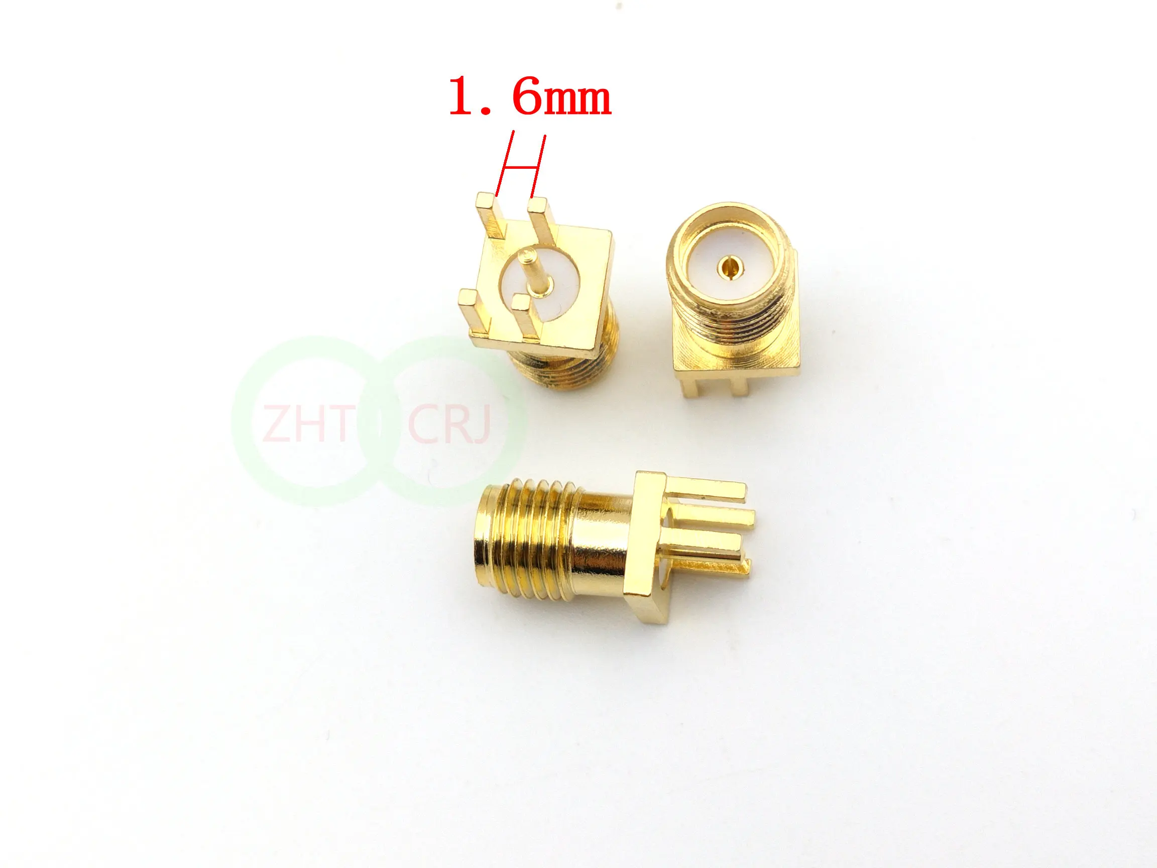 100 шт. Латунь SMA гнездо припоя PCB клип край крепление RF разъем адаптер|adapter