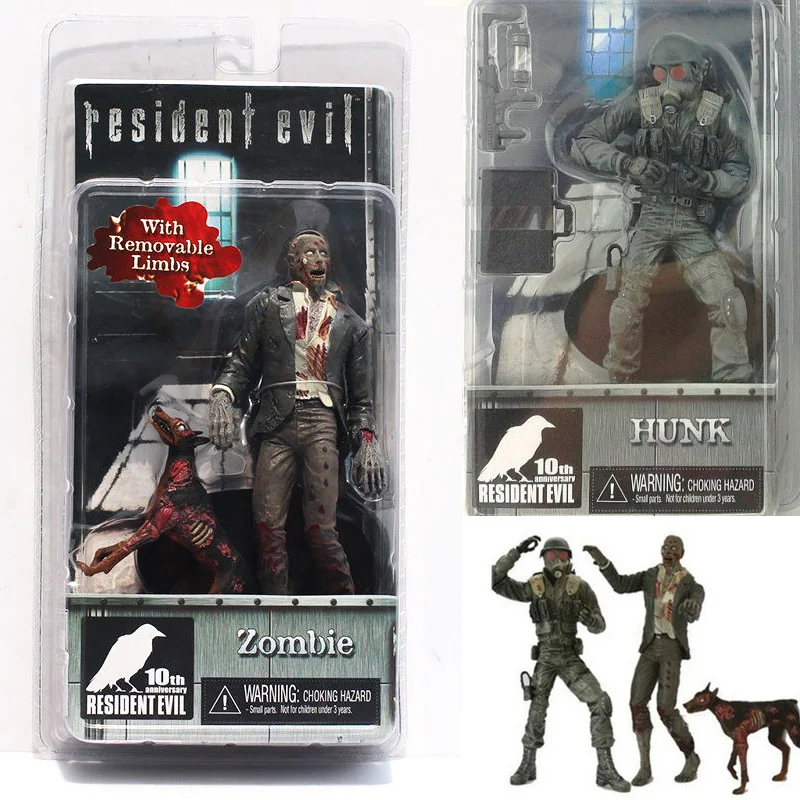 Toys Resident evil 10th NECA Action Figure Collections Hunk Model Zombie Figures Gifts