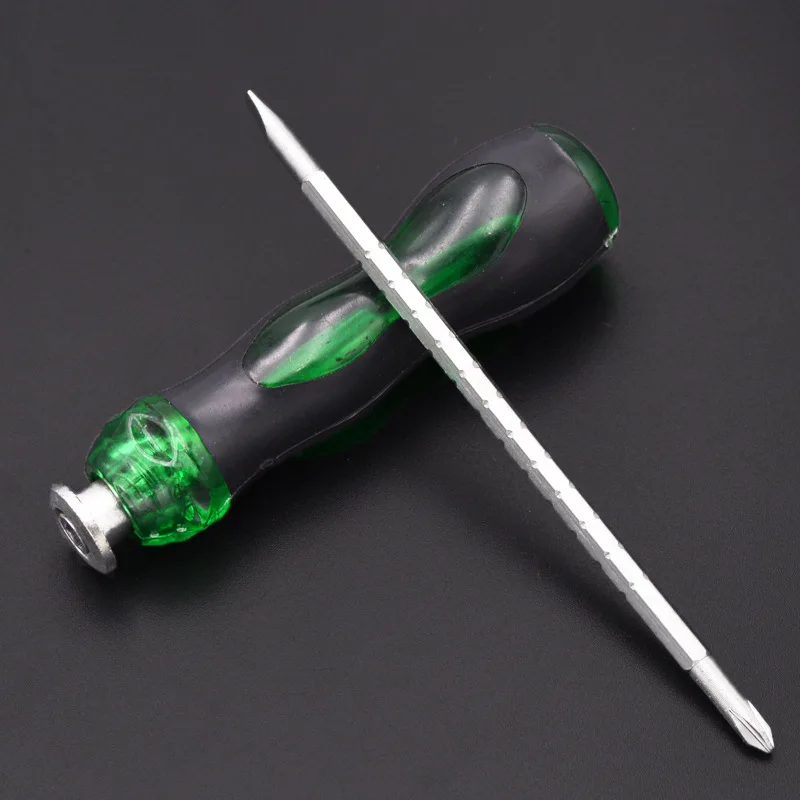 

Multifunctional retractable screwdriver with magnetic portable dual-purpose screwdriver