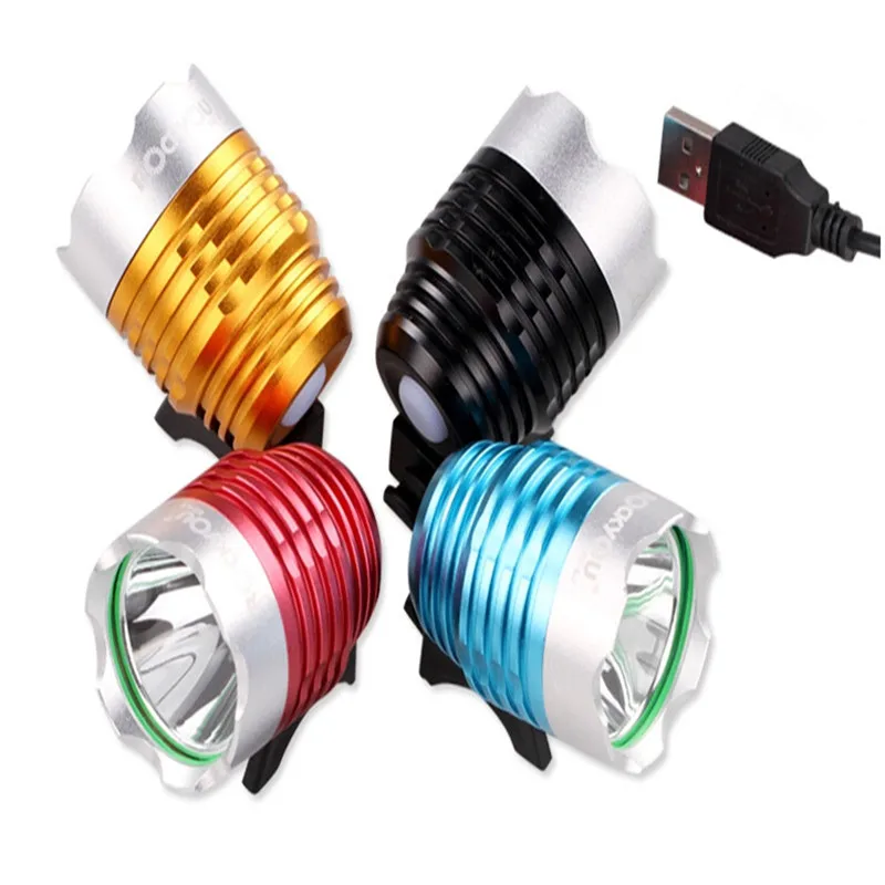 

Waterproof 1200 Lumen T6 LED Bicycle Headlight 4 Color Bike Light Lamp Cycling Bicycle Front Light & USB