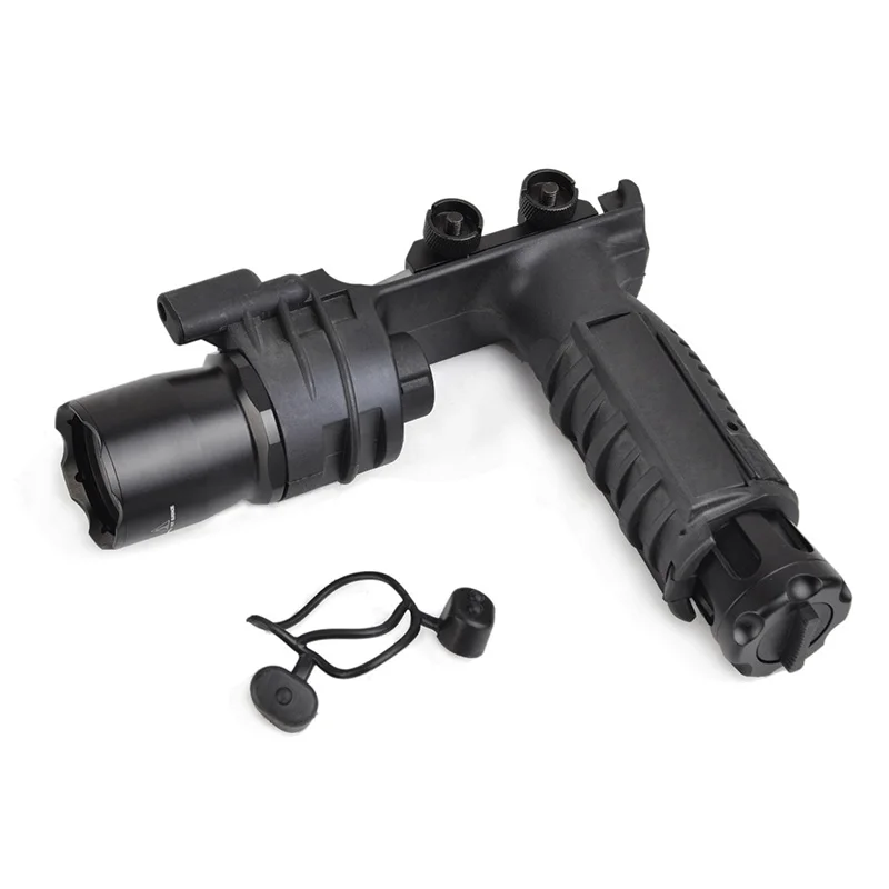 

Tactical Flashlight M910V VERTICAL FOREGRIP WEAPONLIGHT Pressure sensitive momentary activation pads constant-on rotary switch