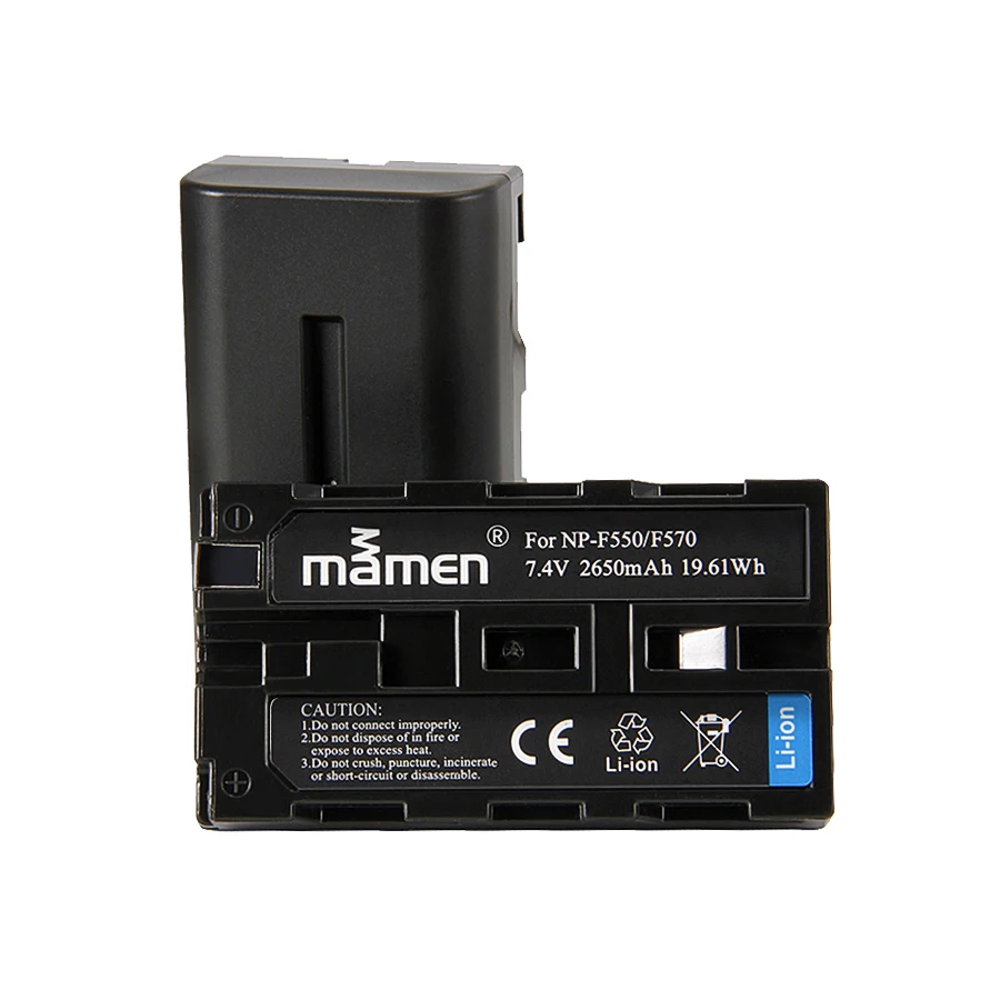 Mamen 2 шт. Перезаряжаемые NP-F550 NP F550 F570 NPF550 NP-F570 цифровой Камера Батарея для sony F330 F530 RV100 RV200 CCD SC5 SC55