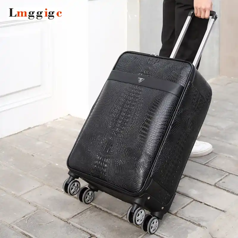 crocodile trolley bag