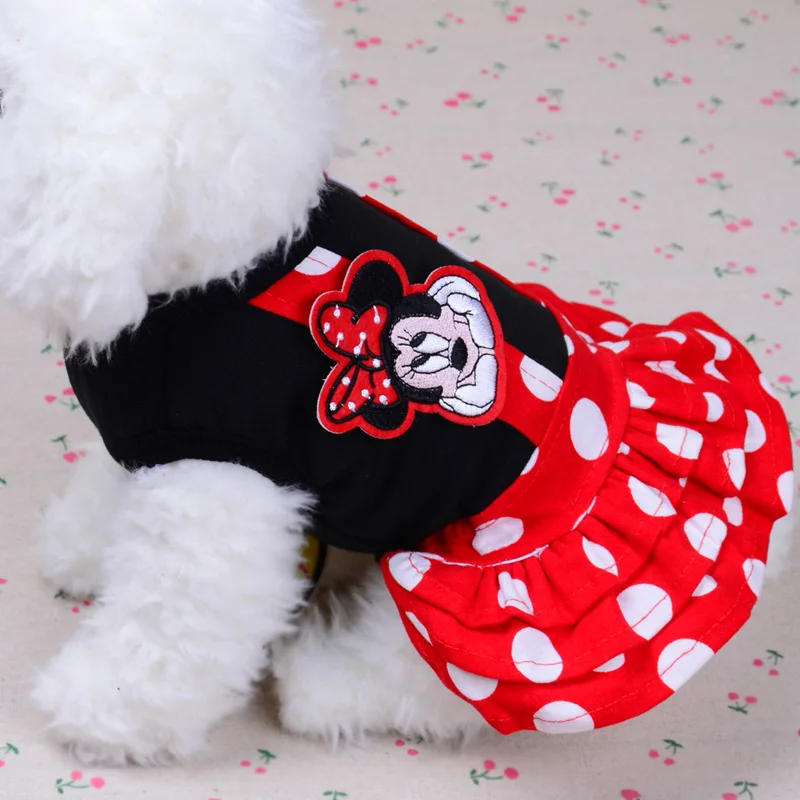 

Spring Summer Pet Dog Clothes Jumpsuit Small Dog Overalls Polka Dot Puppy Dog Princess Dress Chihuahua Costume Dropshipping 2019